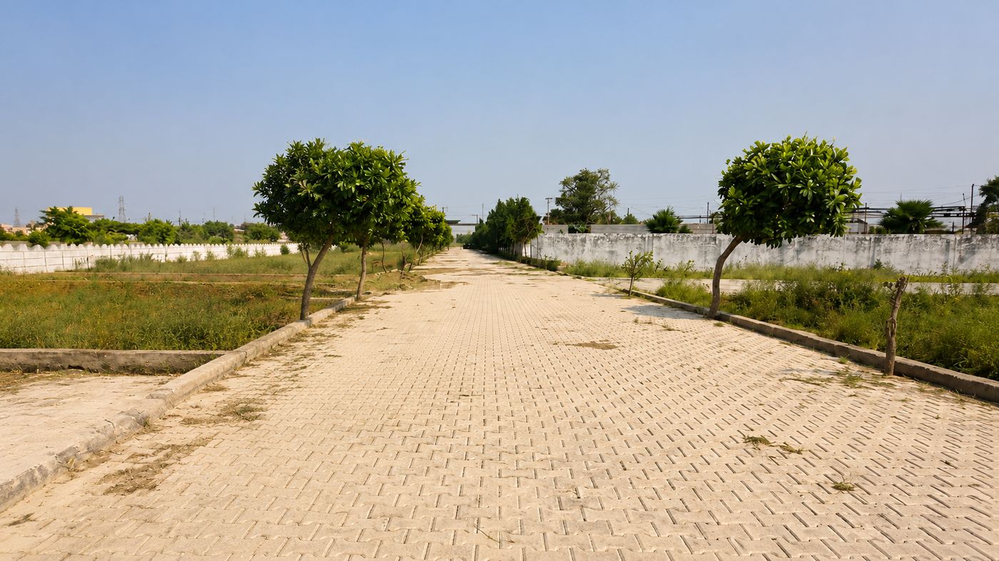 Paved internal road at NCR AERO City
